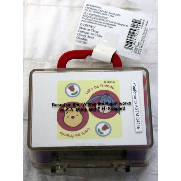 Disney Store 9 Pc Winnie Pooh Mini Rubber Stamp Stamper Set Toy Story Art Craft - Picture 2 of 7